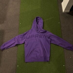 PURPLE SUPREME SWEATSHIRT 2018